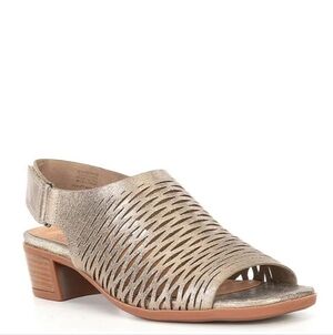 Brioso Mercer Gold Leather Sandals